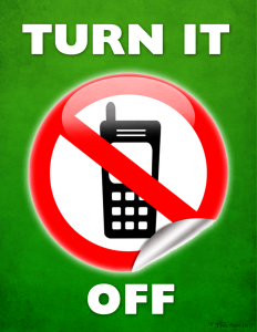 no mobile phones